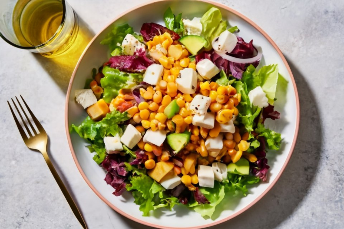 Golden Girl Salad with Sweet Corn Vinaigrette Recipe