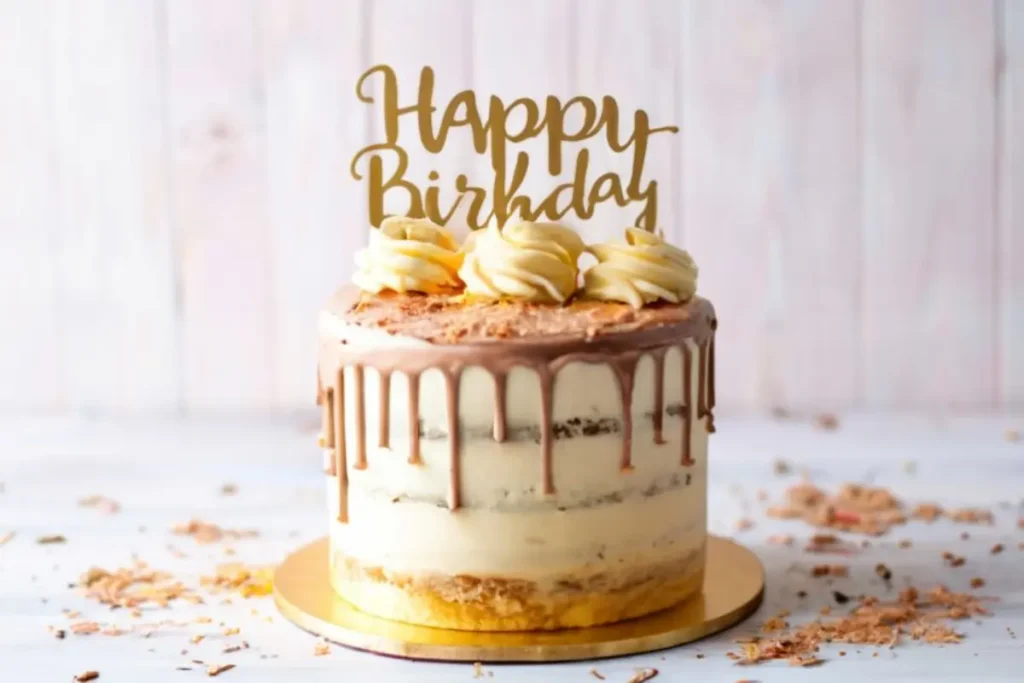 Elegant Gold Birthday Cake Ideas